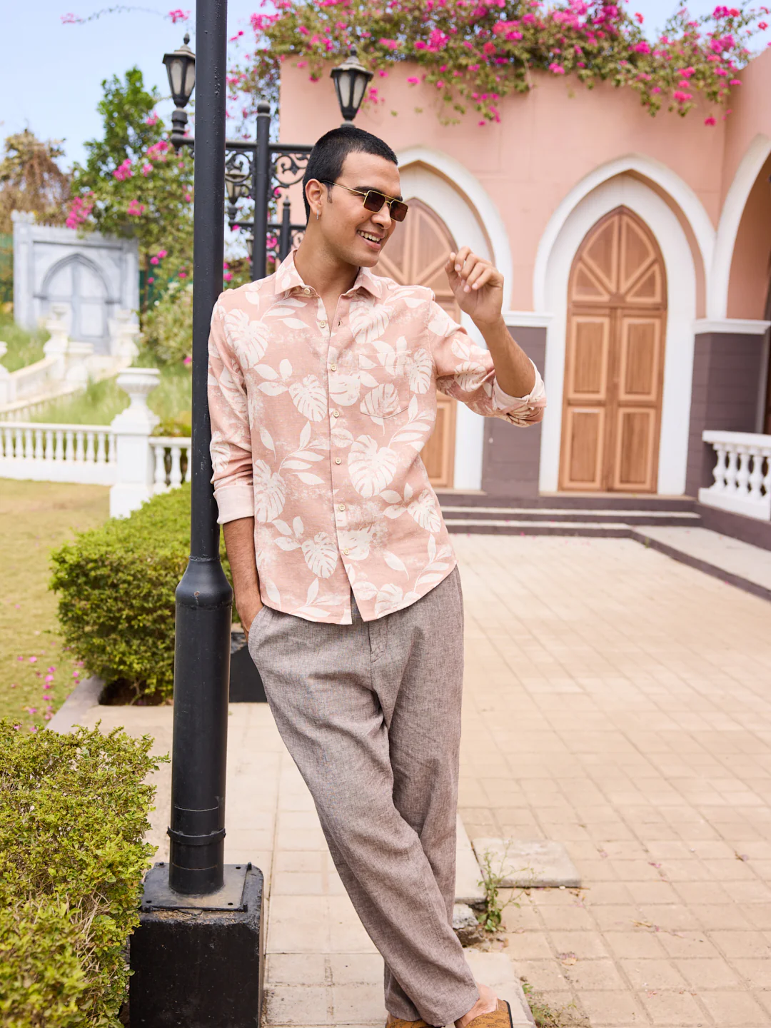 Sunset Brown Aloha Printed Shirt - Image 6