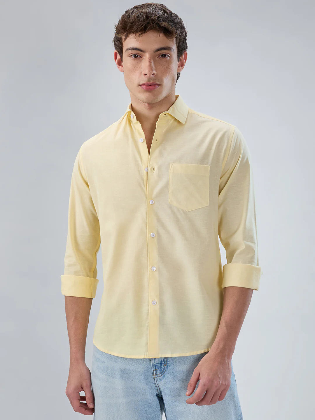 Sunshine Pop Yellow Casual Shirt - Image 5