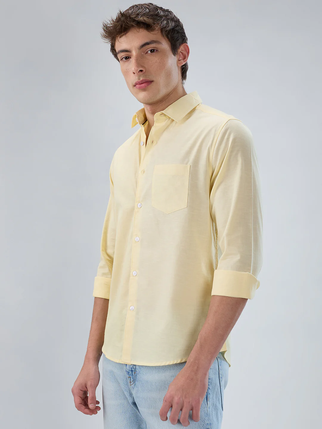 Sunshine Pop Yellow Casual Shirt - Image 6