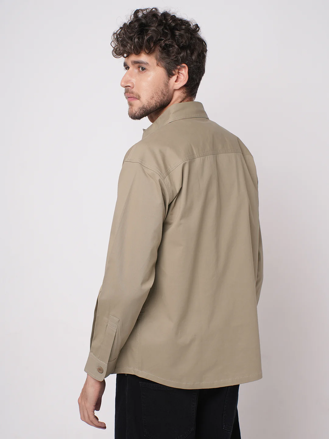 Super Soft Bridgewater Tan Double Pocket Overshirt - Image 7