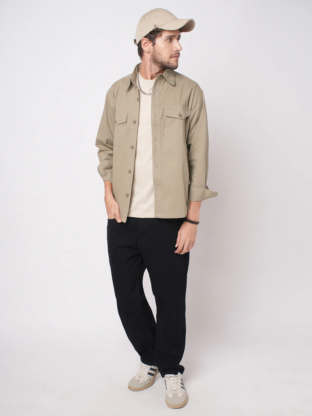 Super Soft Bridgewater Tan Double Pocket Overshirt - Image 8