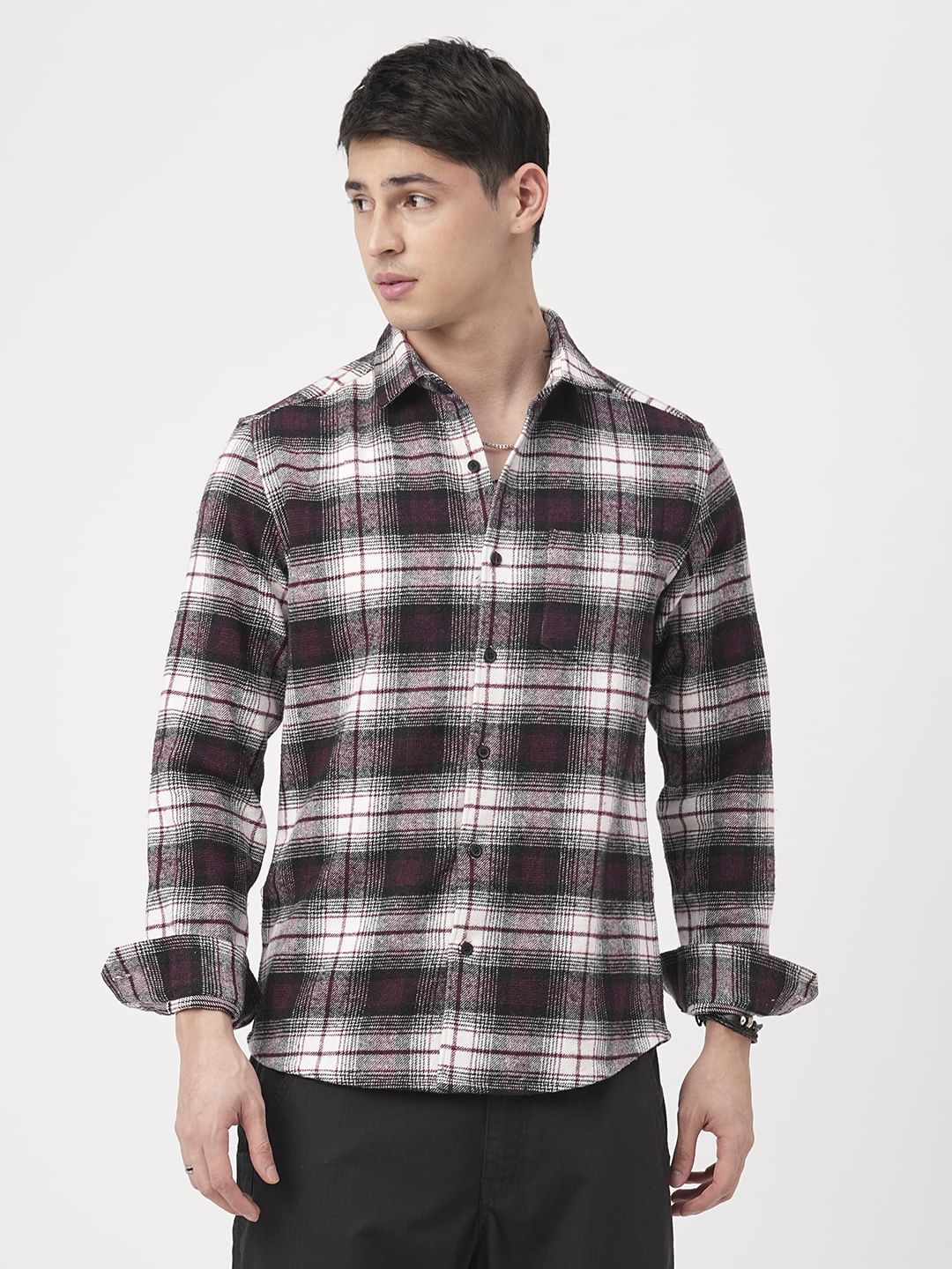Super Soft Multicolour Plaid Checked Flannel Shirt - Image 5