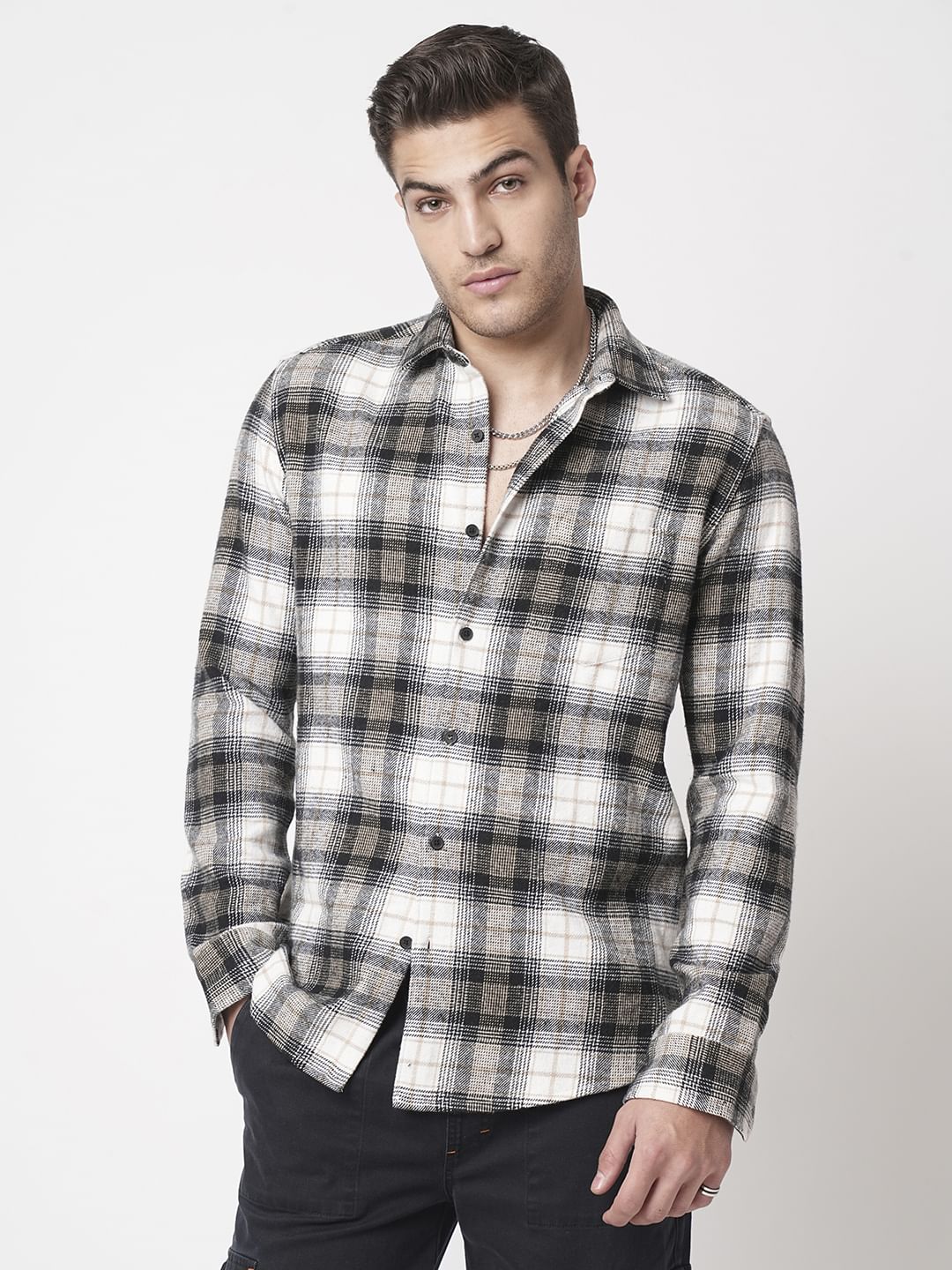 Super Soft Multicolour Plaid Checks Flannel Shirt - Image 4