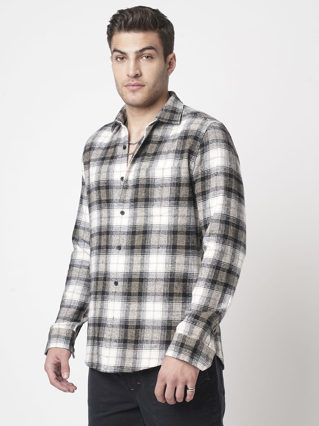 Super Soft Multicolour Plaid Checks Flannel Shirt - Image 5