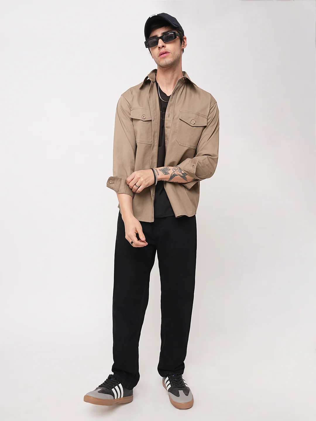 Super Soft Peanut Brown Double Pocket Overshirt - Image 7