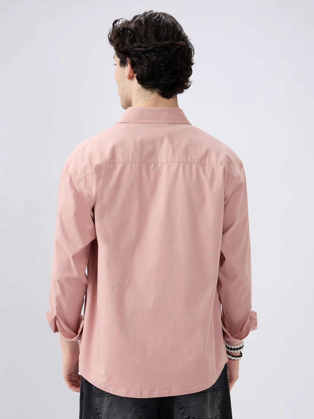 Super Soft Rose Pink Double Pocket Overshirt - Image 6