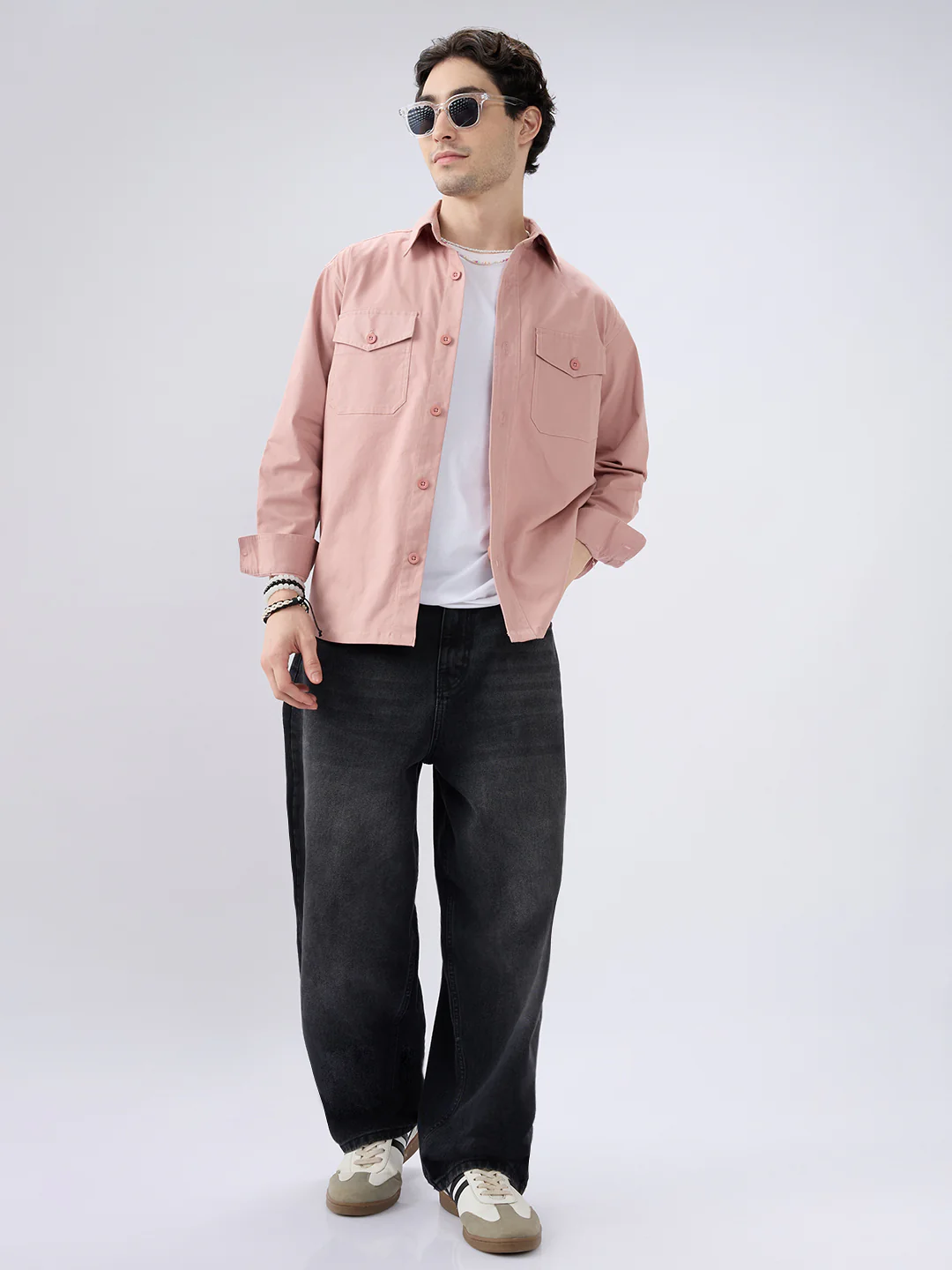 Super Soft Rose Pink Double Pocket Overshirt - Image 7
