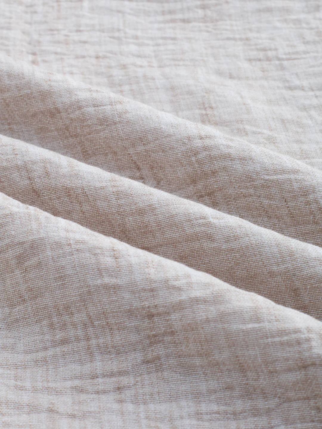 Tan Beige Crinkled Center Seam Oversized Polo Shirt - Image 9