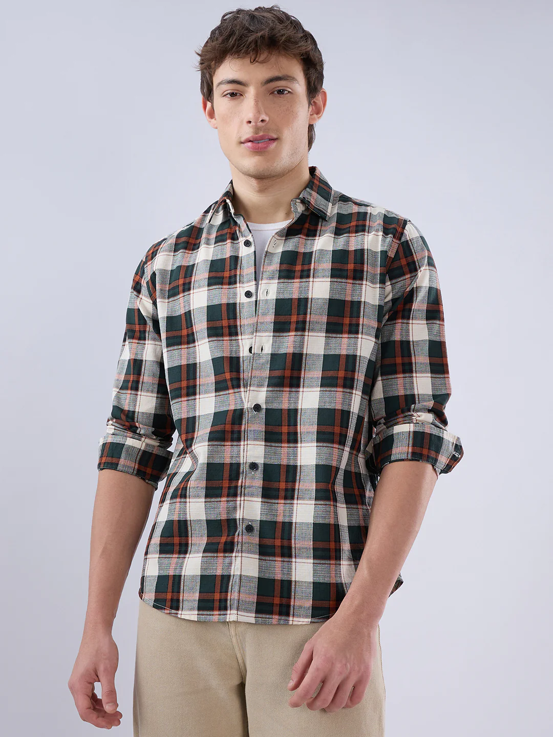 Tartan Pop Multicolor Check Shirt - Image 5
