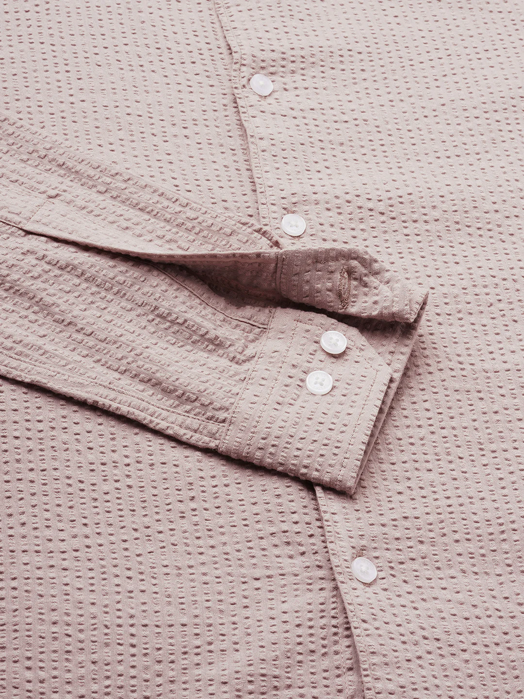 Taupe Seersucker Opulent Shirt - Image 9