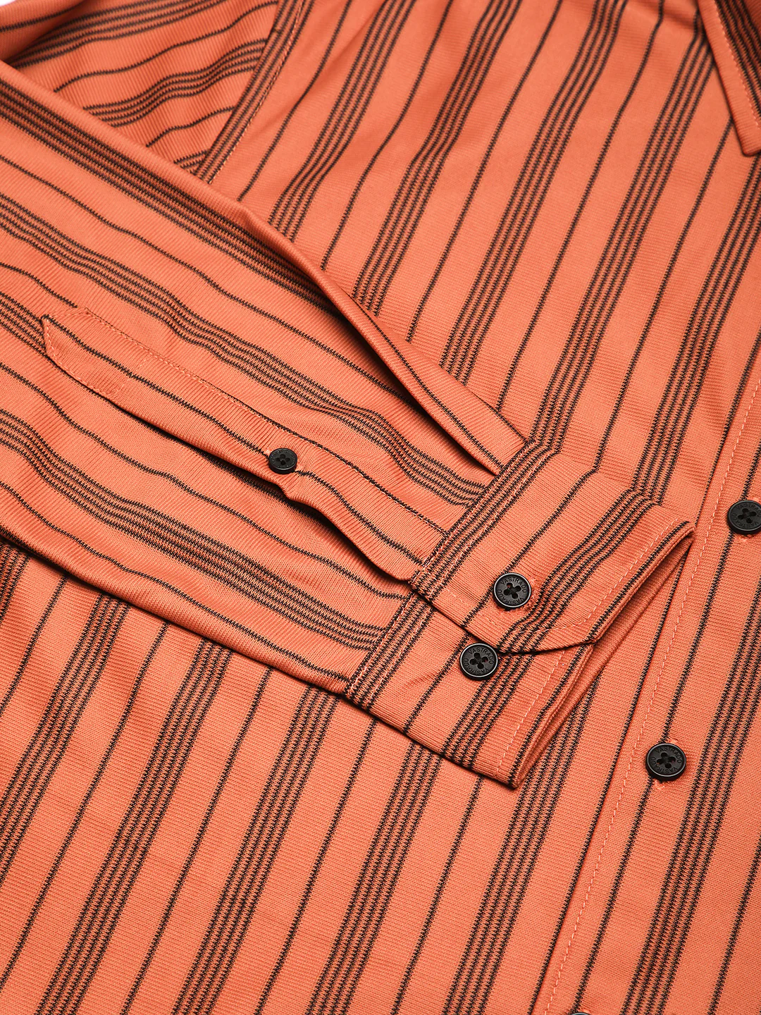 Tawny Orange Striped Shirt - Image 8