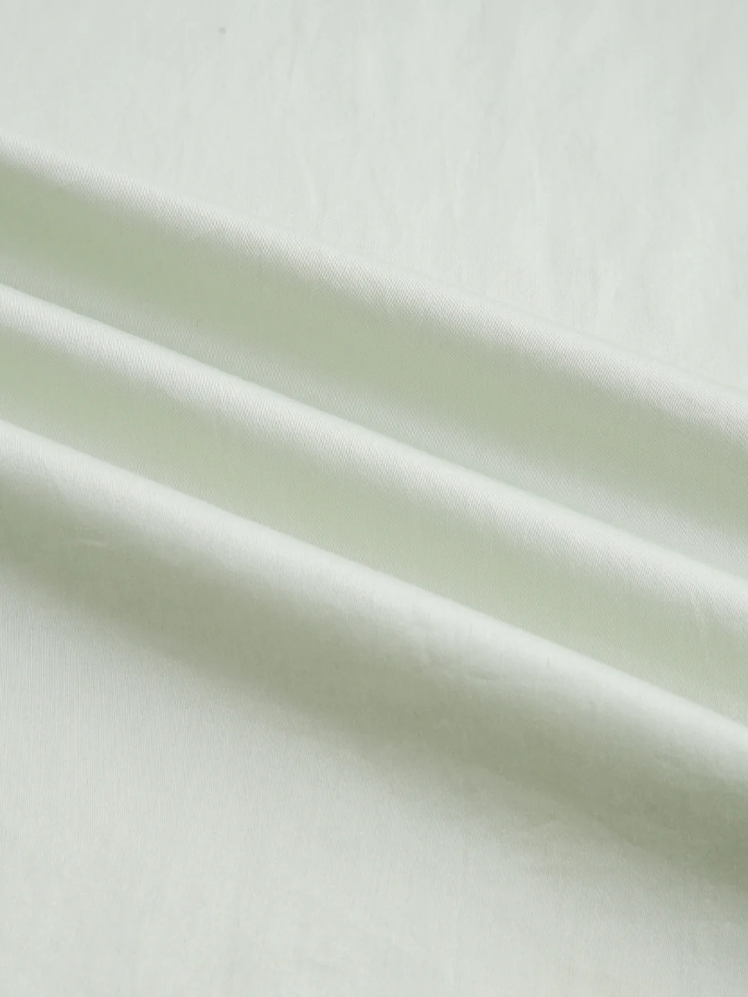 Tea Green Button-Down Collar Satin Shirt - Image 3