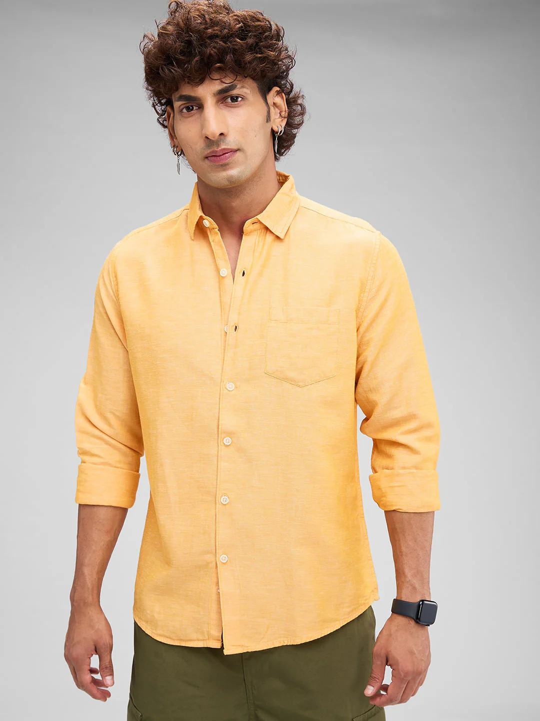 Textured Mustard Shirt - Image 4