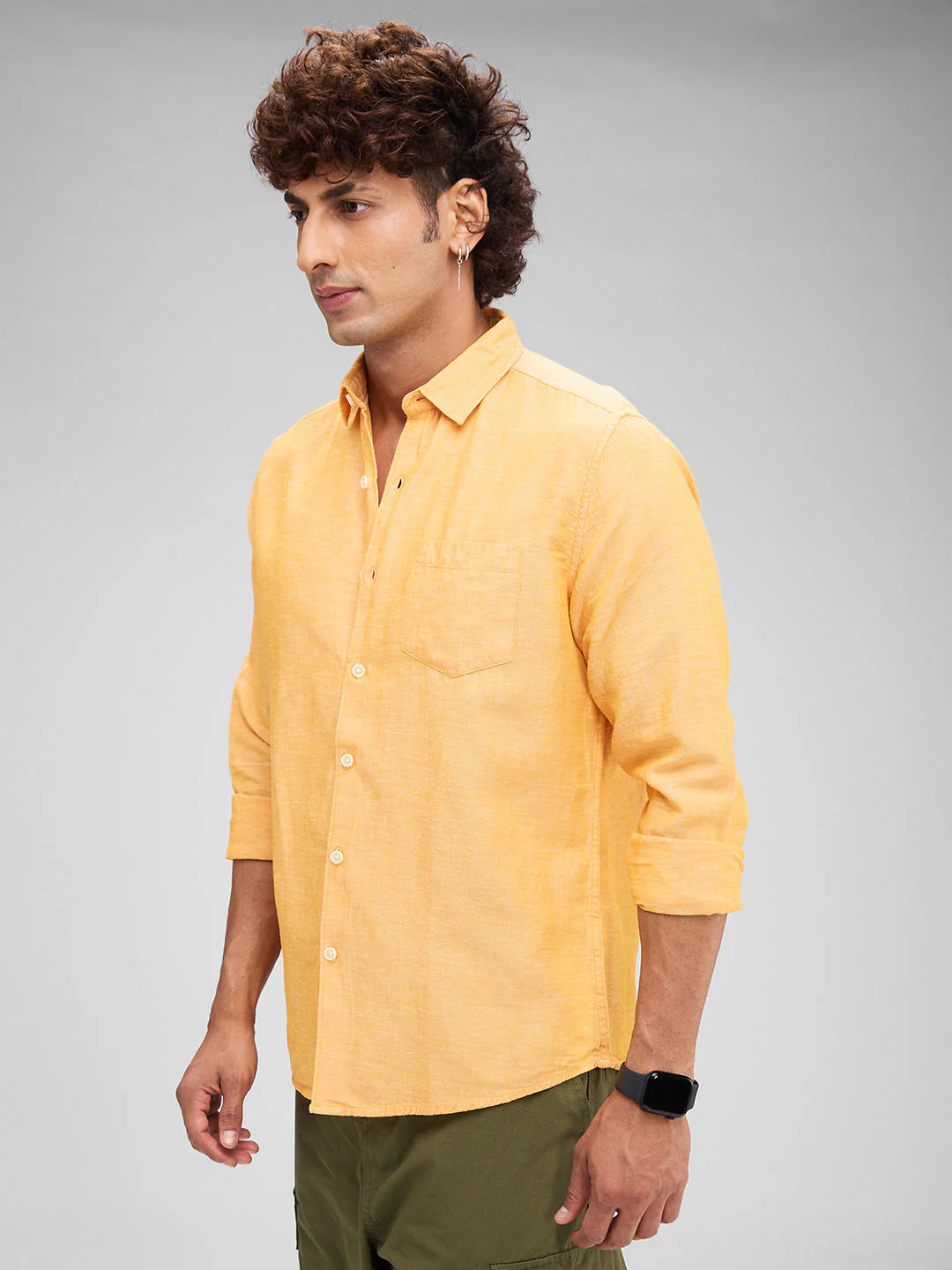 Textured Mustard Shirt - Image 5