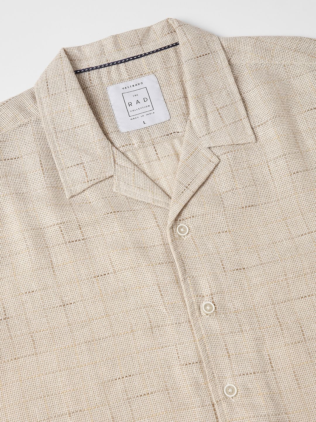 Timeless Beige Jute Oversized Shirt - Image 9
