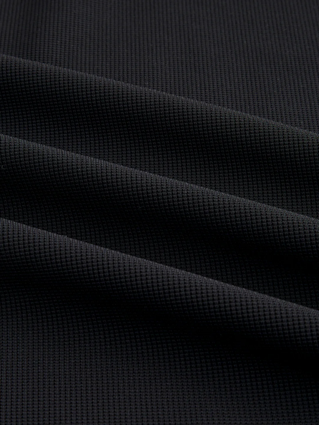 Timeless Black Oversized Polo Tencel Knit Shirt - Image 3