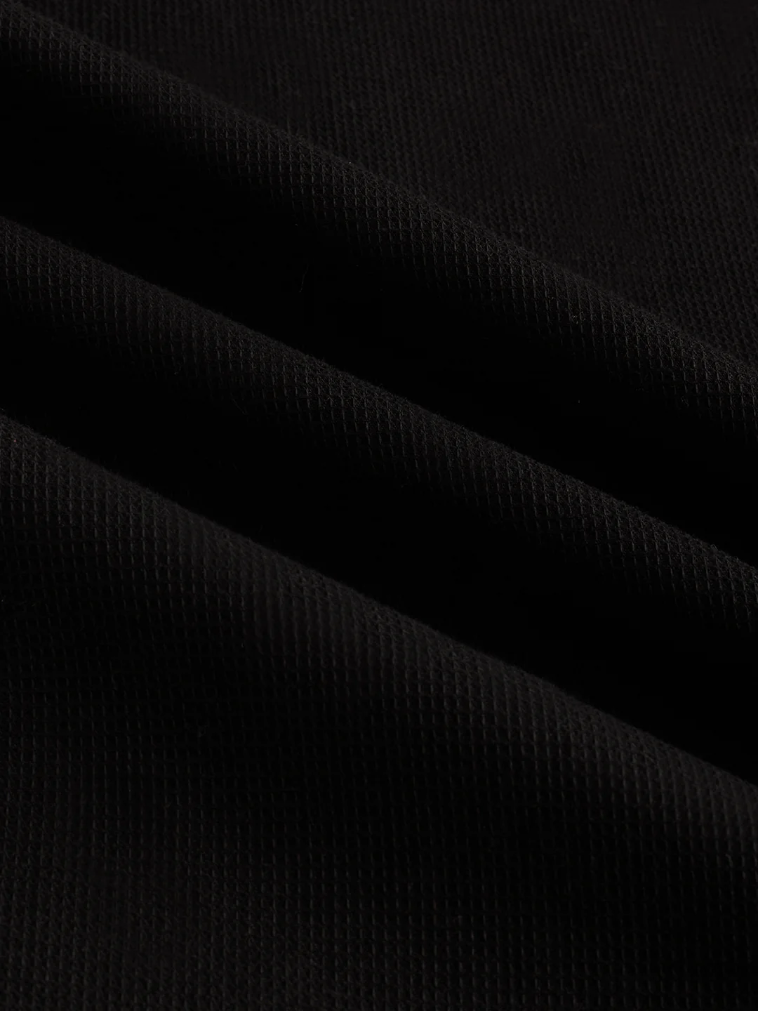 Timeless Black Subtle Emboss Essential Shirt - Image 8