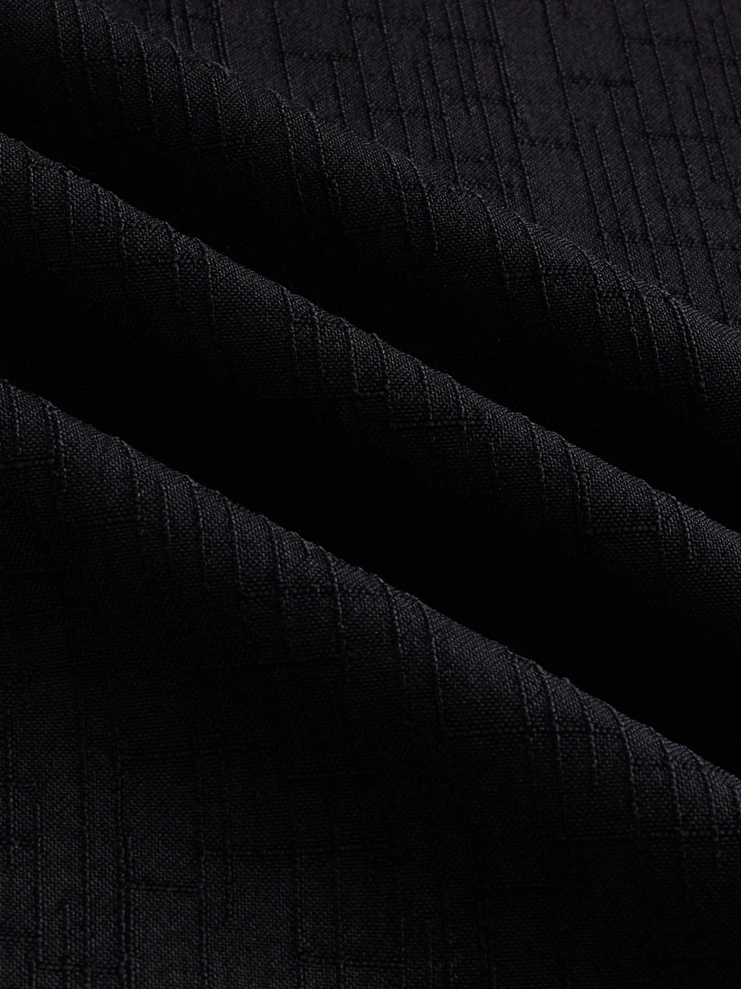 Timeless Black Subtle Textured Everyday Shirt - Image 8