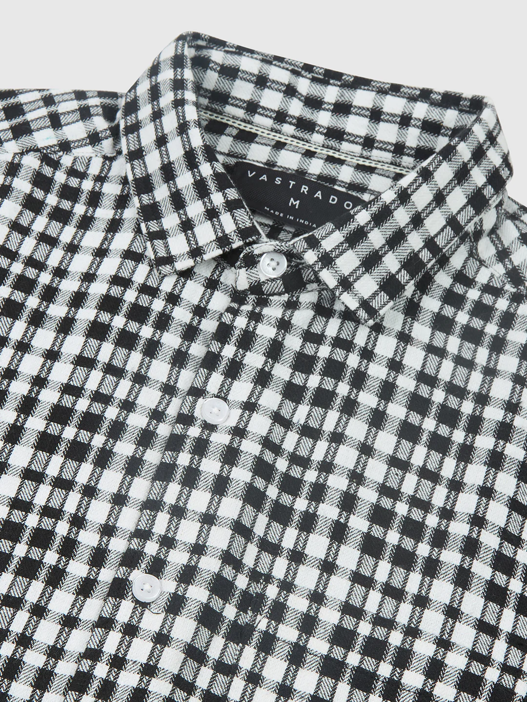 Timeless Black & White Checks Shirt - Image 3