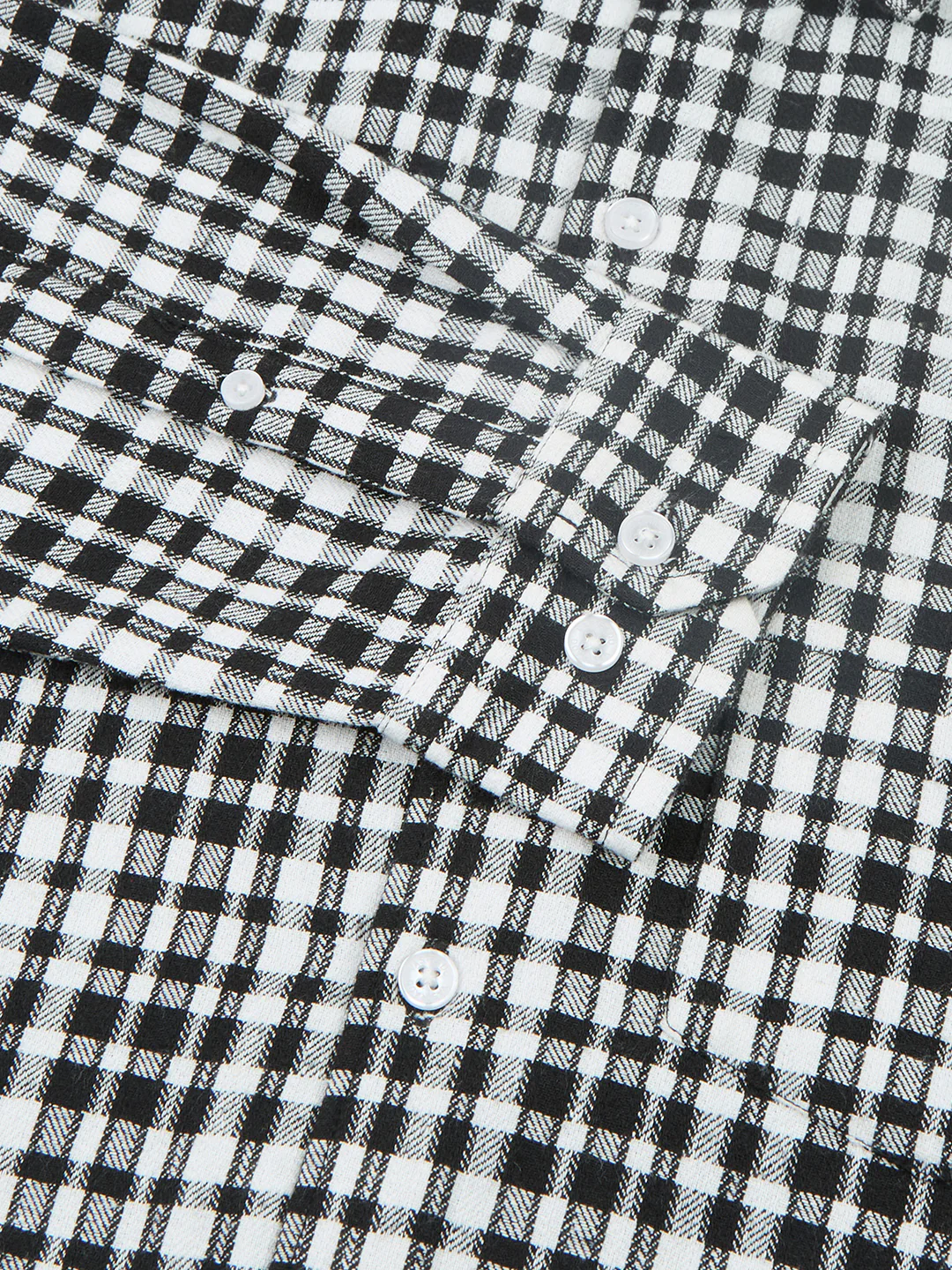 Timeless Black & White Checks Shirt - Image 8