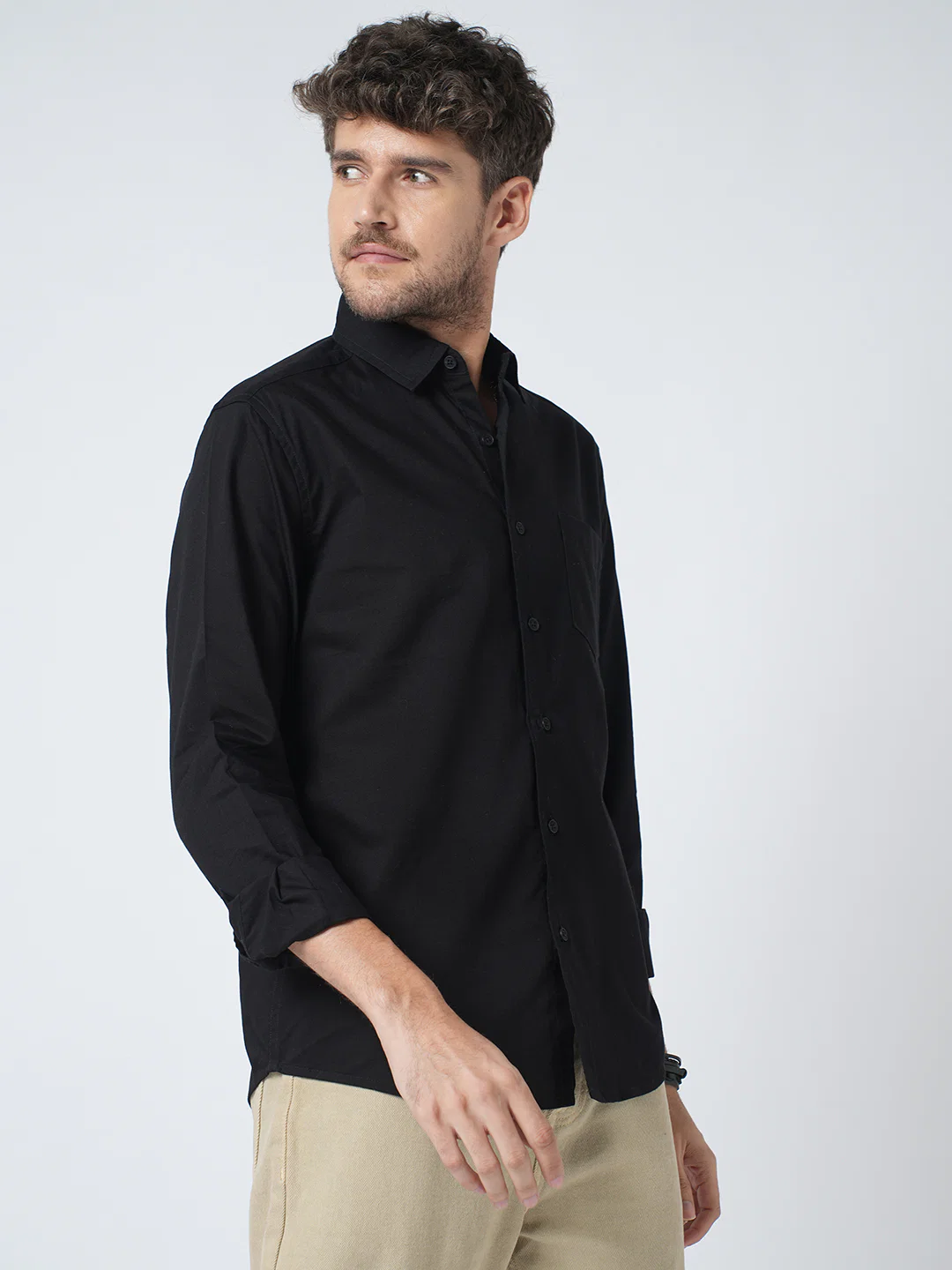 Timeless Deep Black Elite Slub Shirt - Image 5