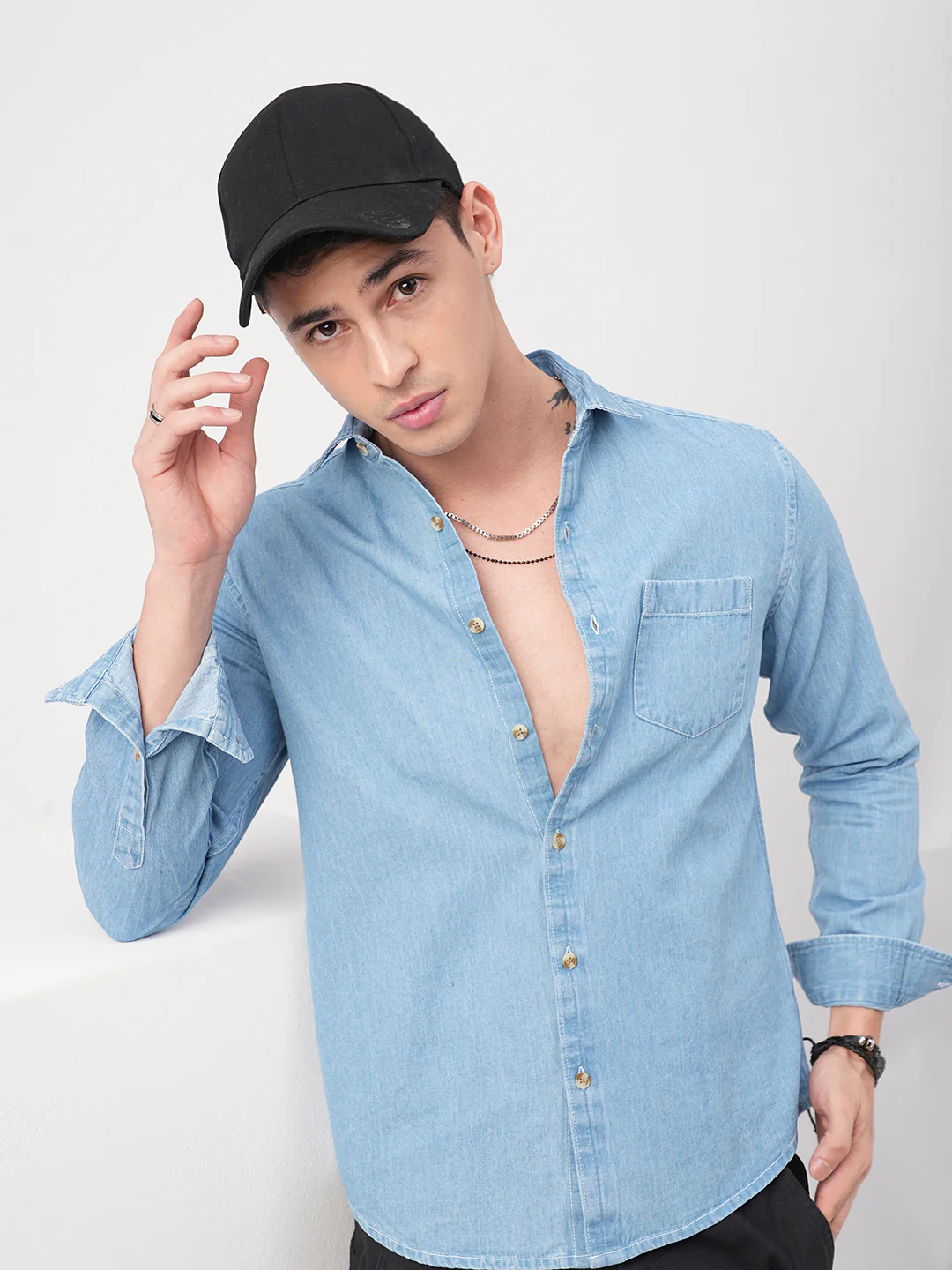 Timeless Blue Denim Shirt - Image 2