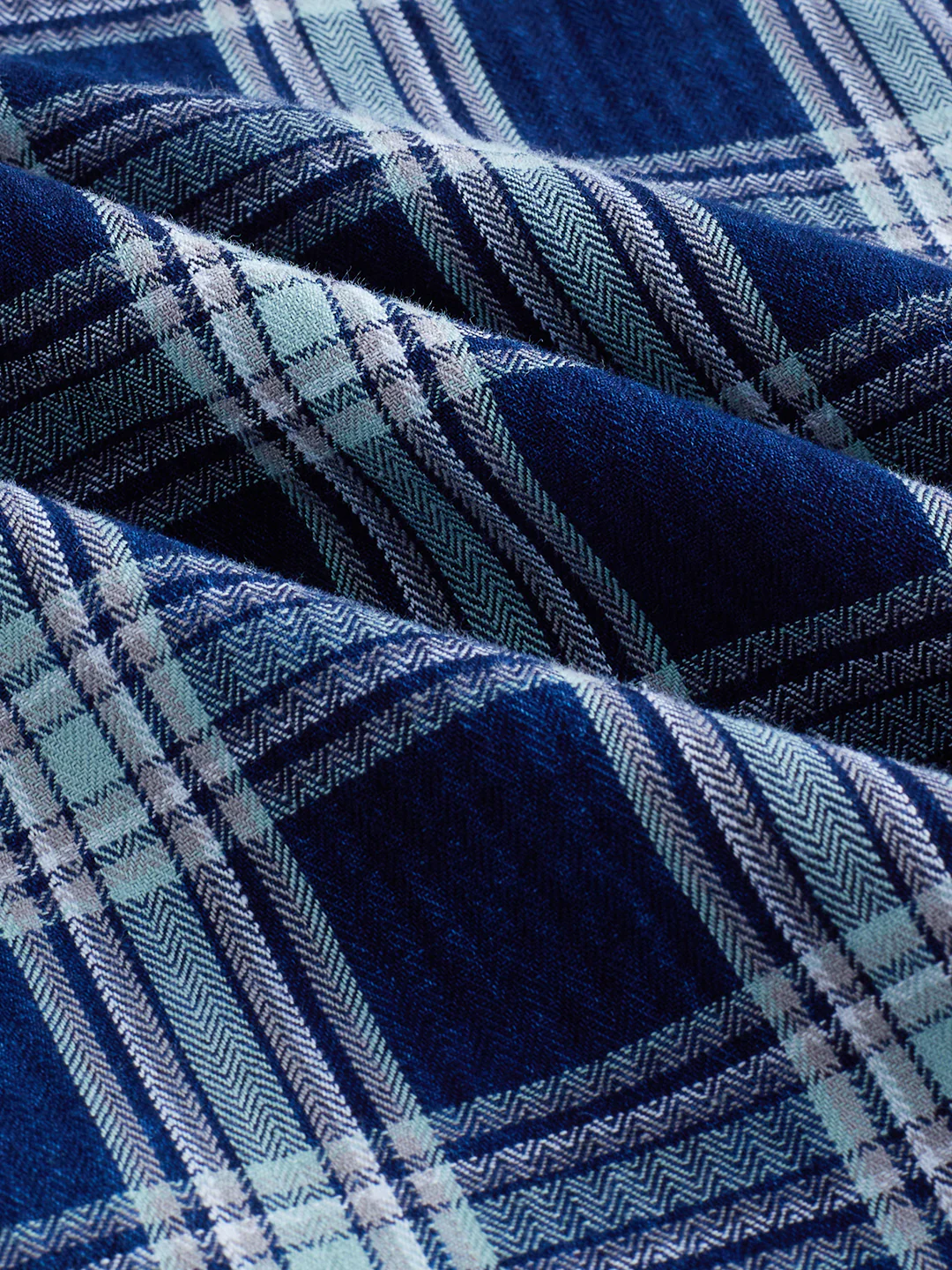 Timeless Denim Blue Box Checks Shirt - Image 9
