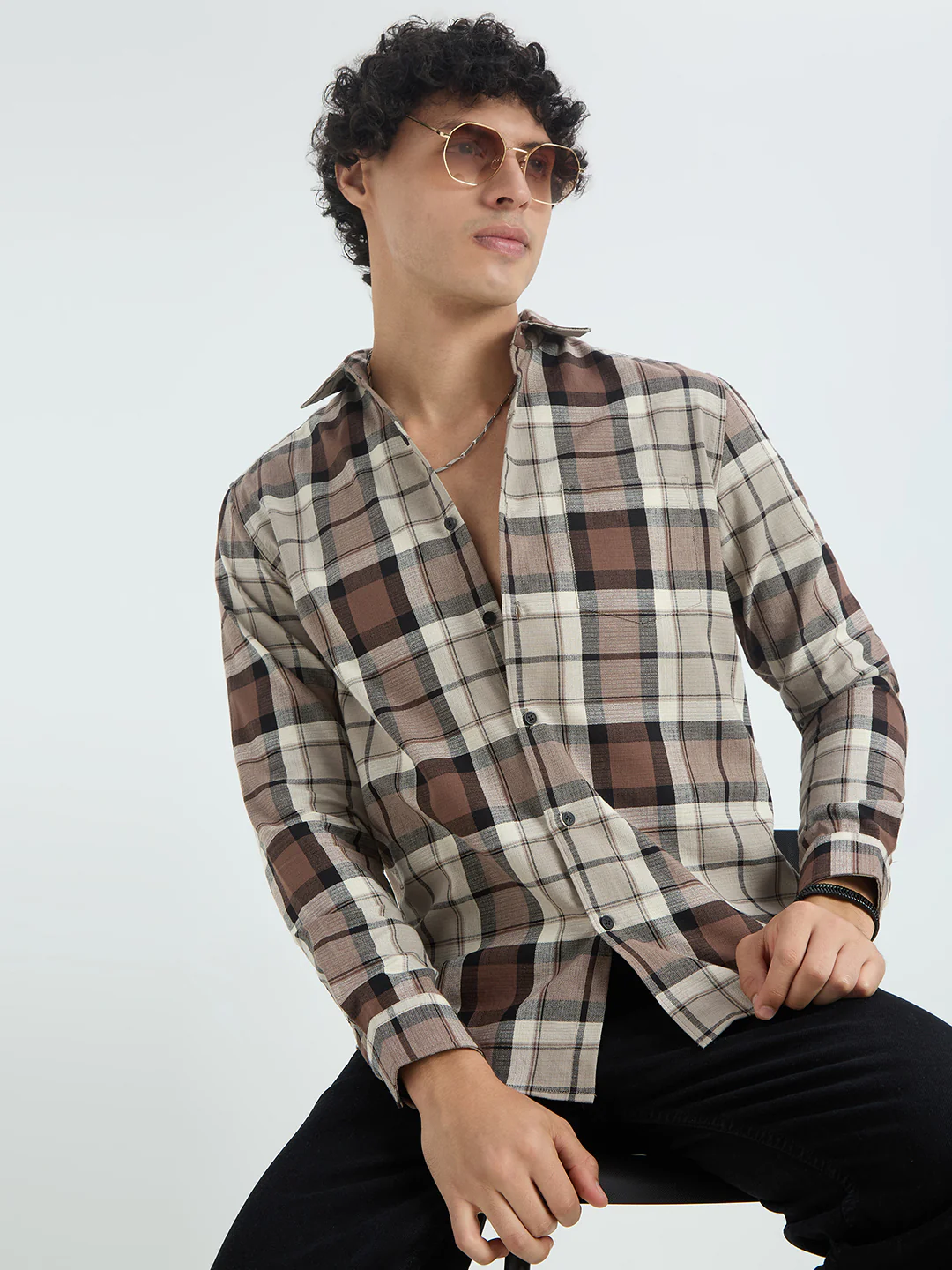 Timeless Multicolour Plaid Checkered Shirt - Image 4
