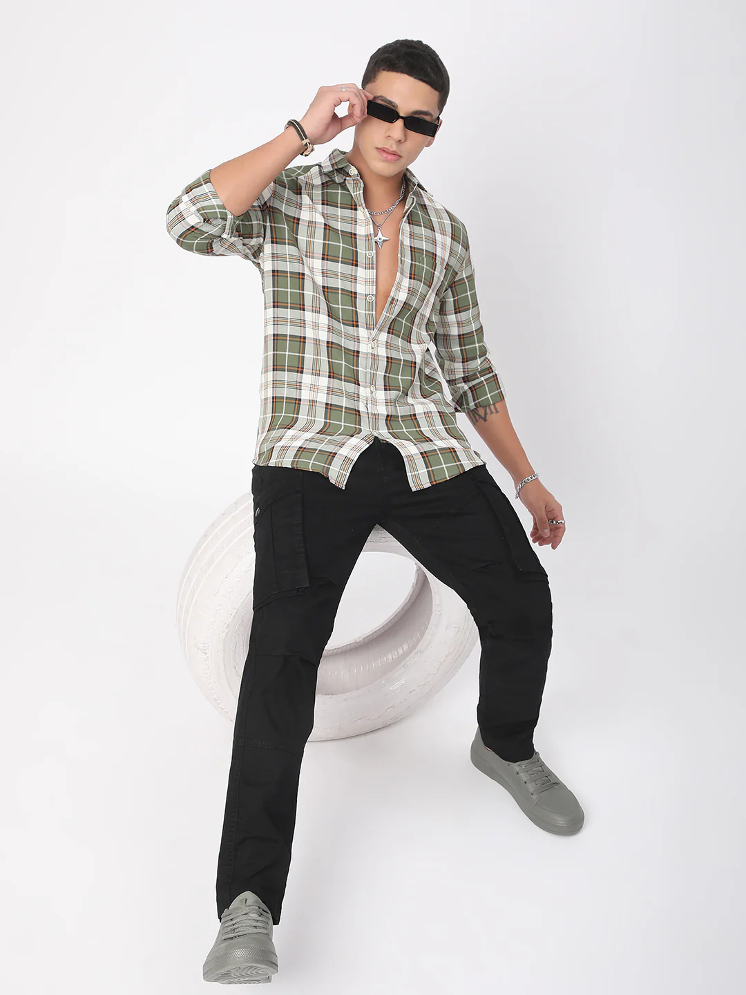 Timeless Tartanique Green Checkered Shirt - Image 8