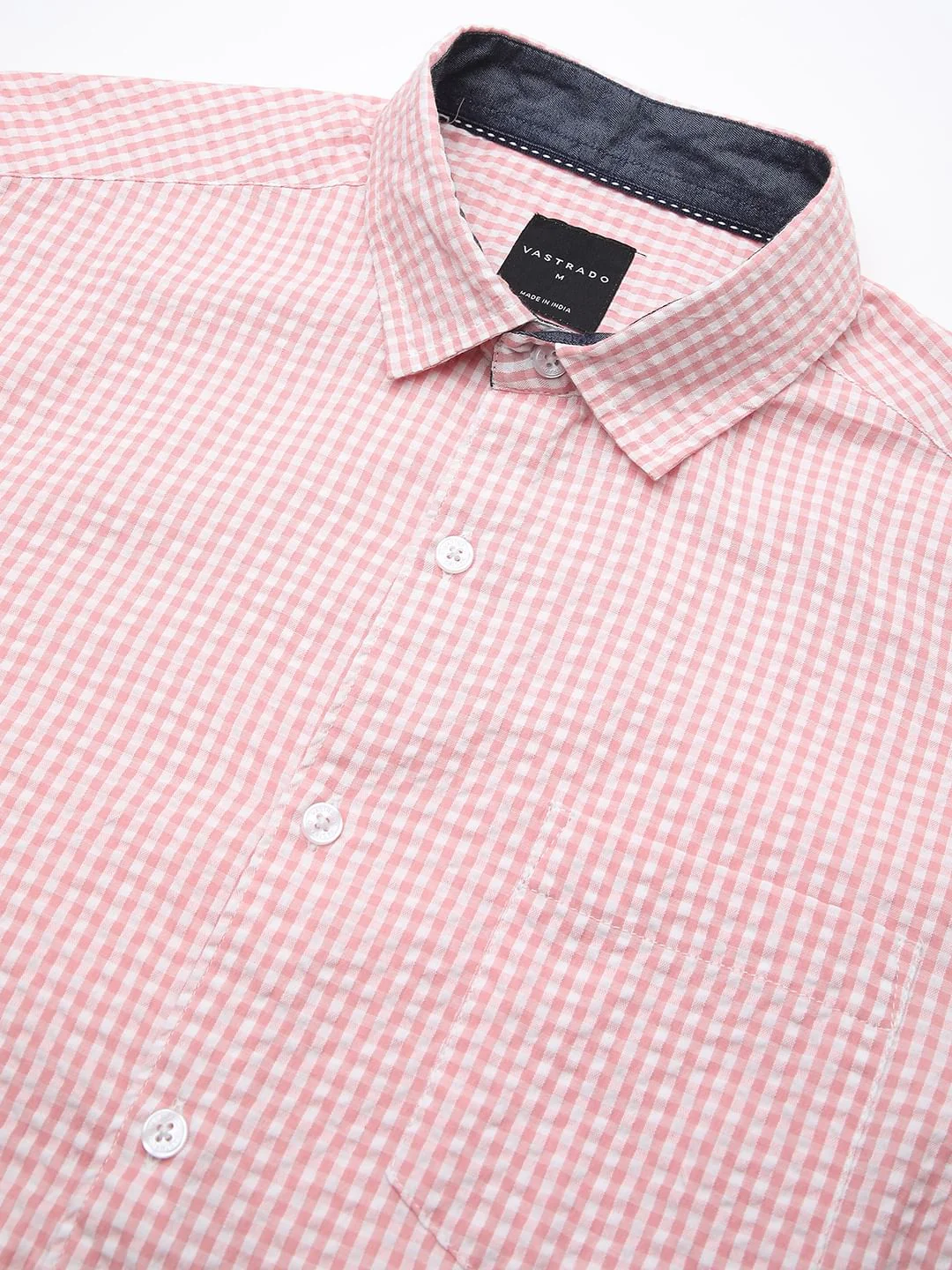 Tiny Checkered Pink Seersucker Shirt - Image 3