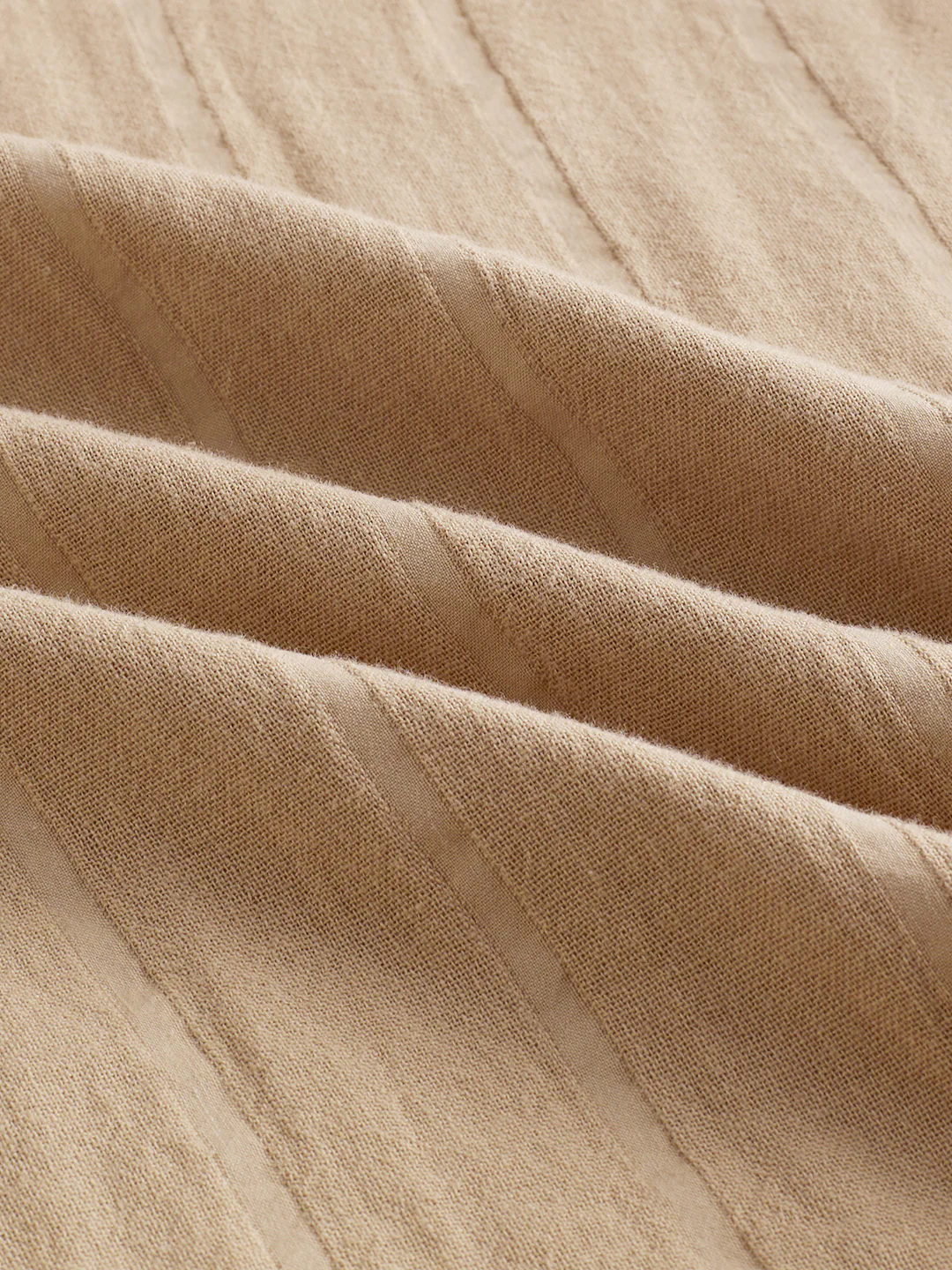 Tuscan Tan Double Cloth Luxe Striped Shirt - Image 8