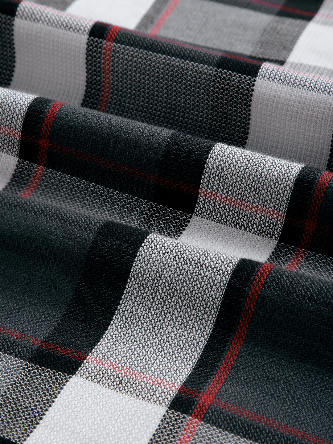 Premium Cotton Urban Grey & Black Plaid Checks Shirt - Image 9