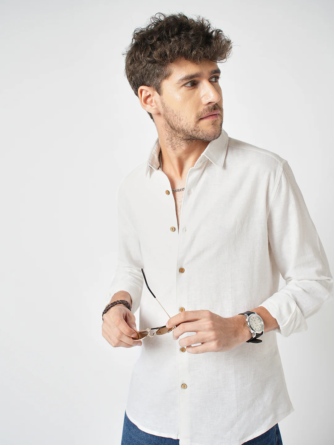 Vanilla Luxe Pure Linen Shirt - Image 2