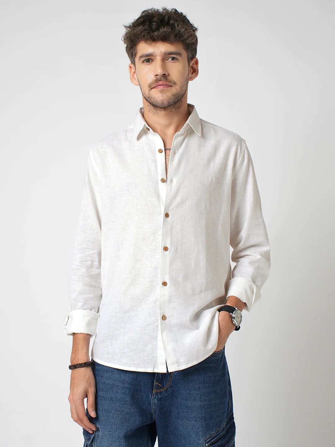 Vanilla Luxe Pure Linen Shirt - Image 5