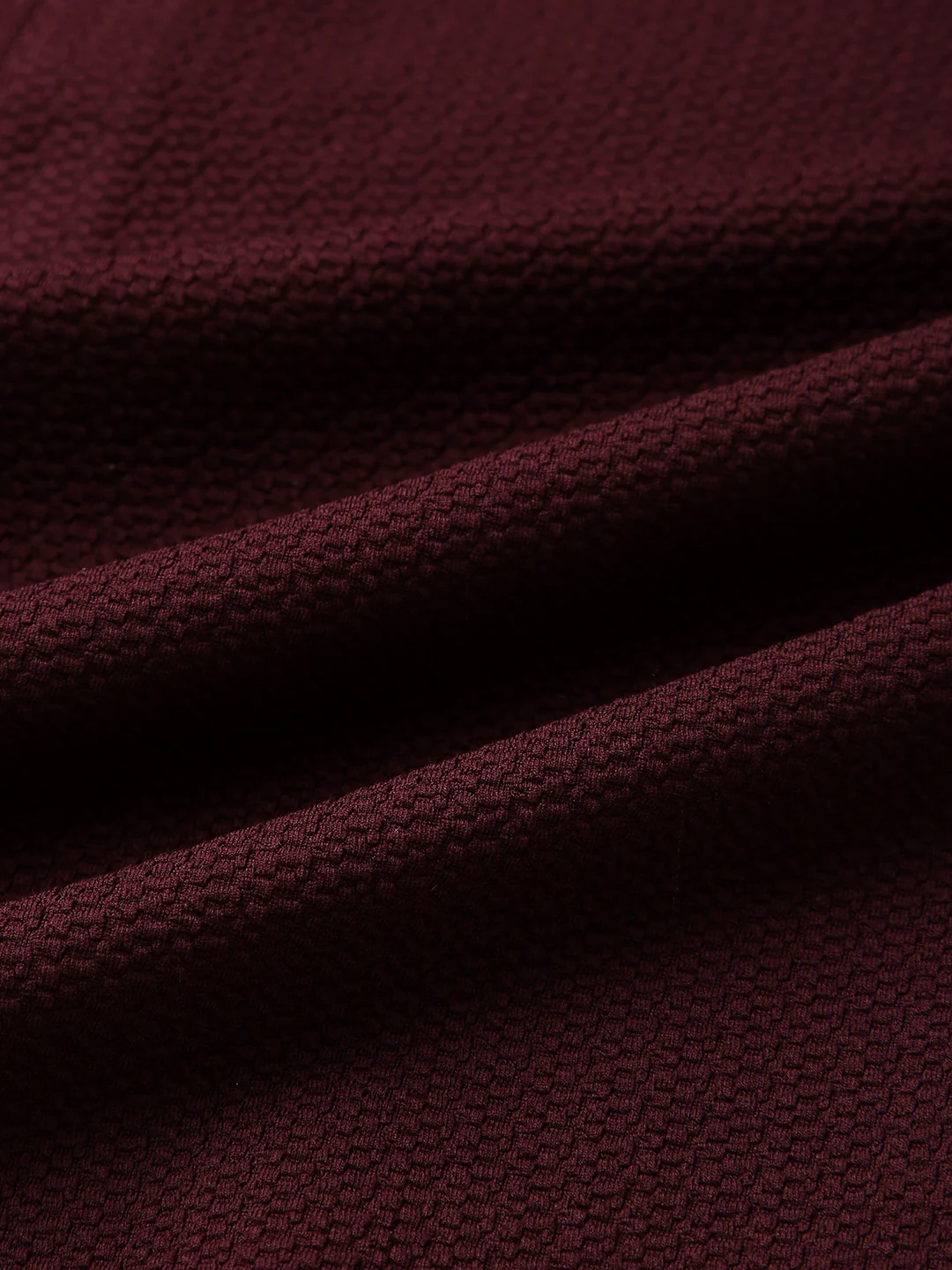 Vintage Maroon Textured Elegance Shirt - Image 9