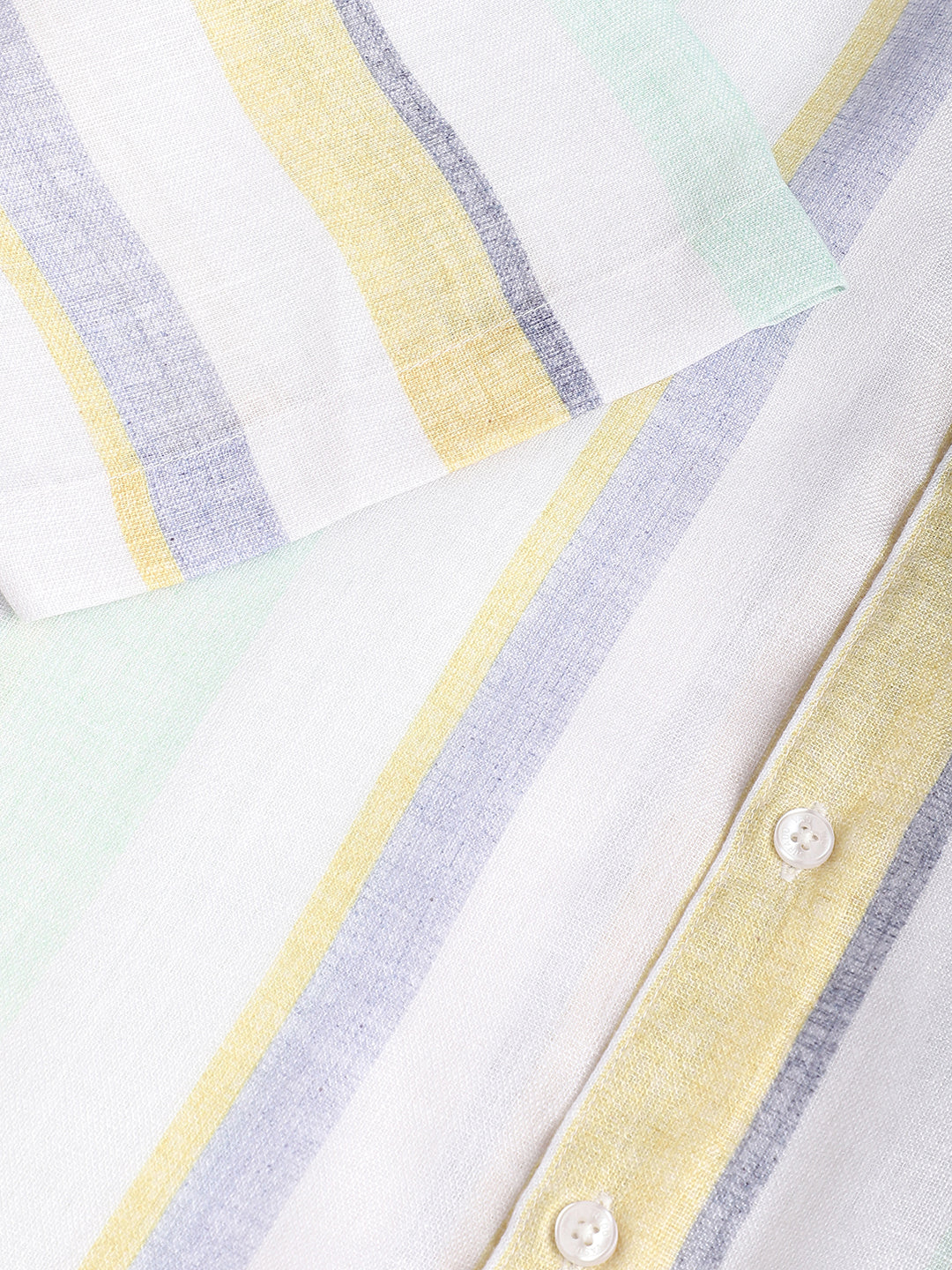 Voguish Multicolour Striped Shirt - Image 9