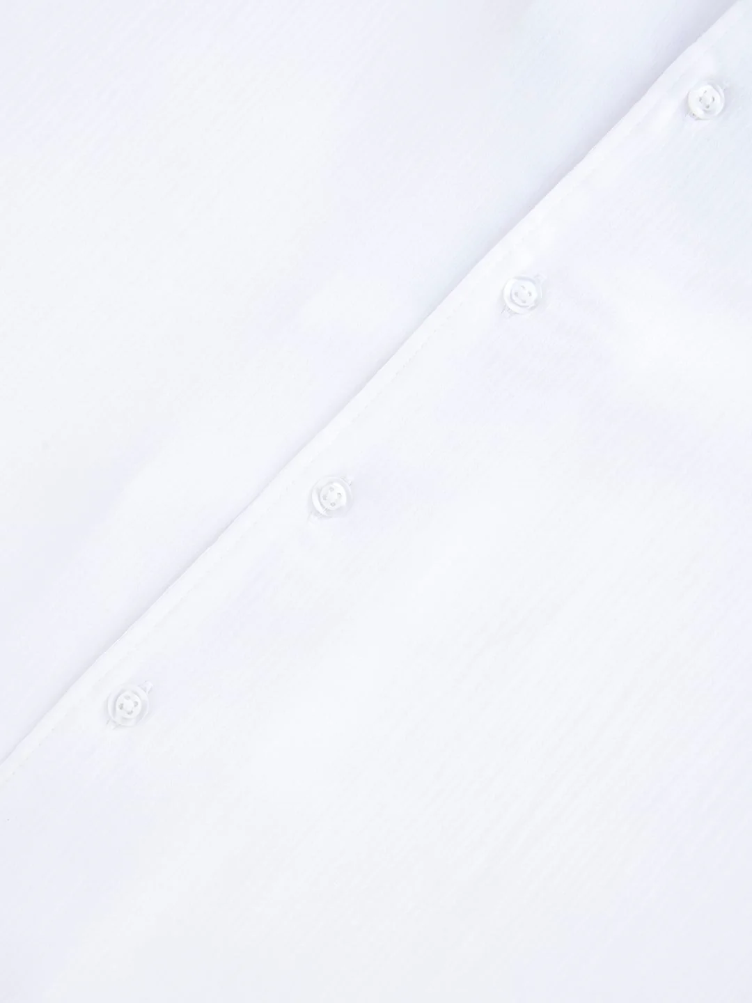 White Crepe Oversized Resort Collar Shirt - Image 9