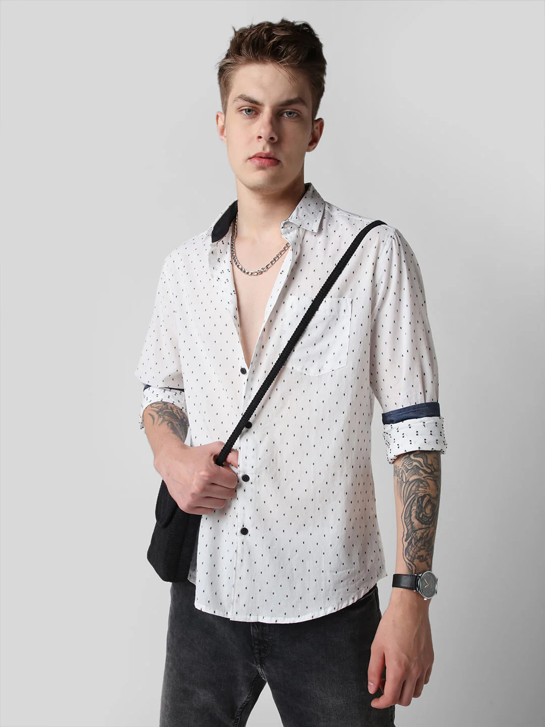 White Dobby Shirt - Image 4