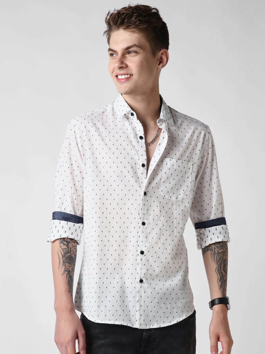 White Dobby Shirt - Image 5