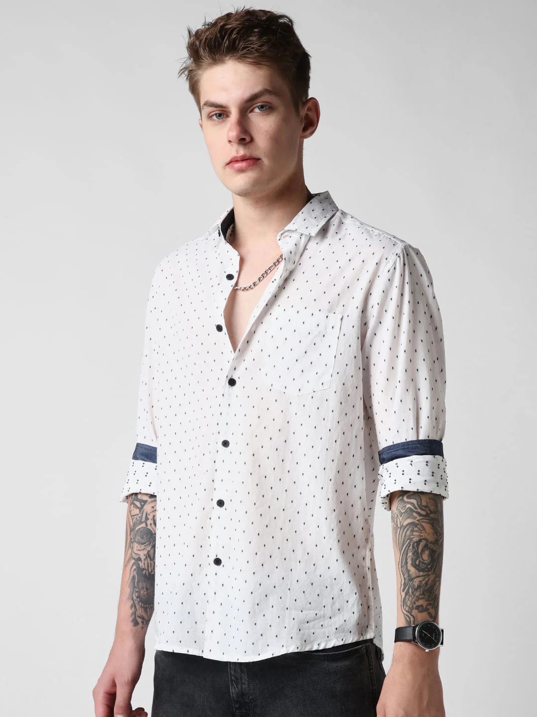 White Dobby Shirt - Image 6