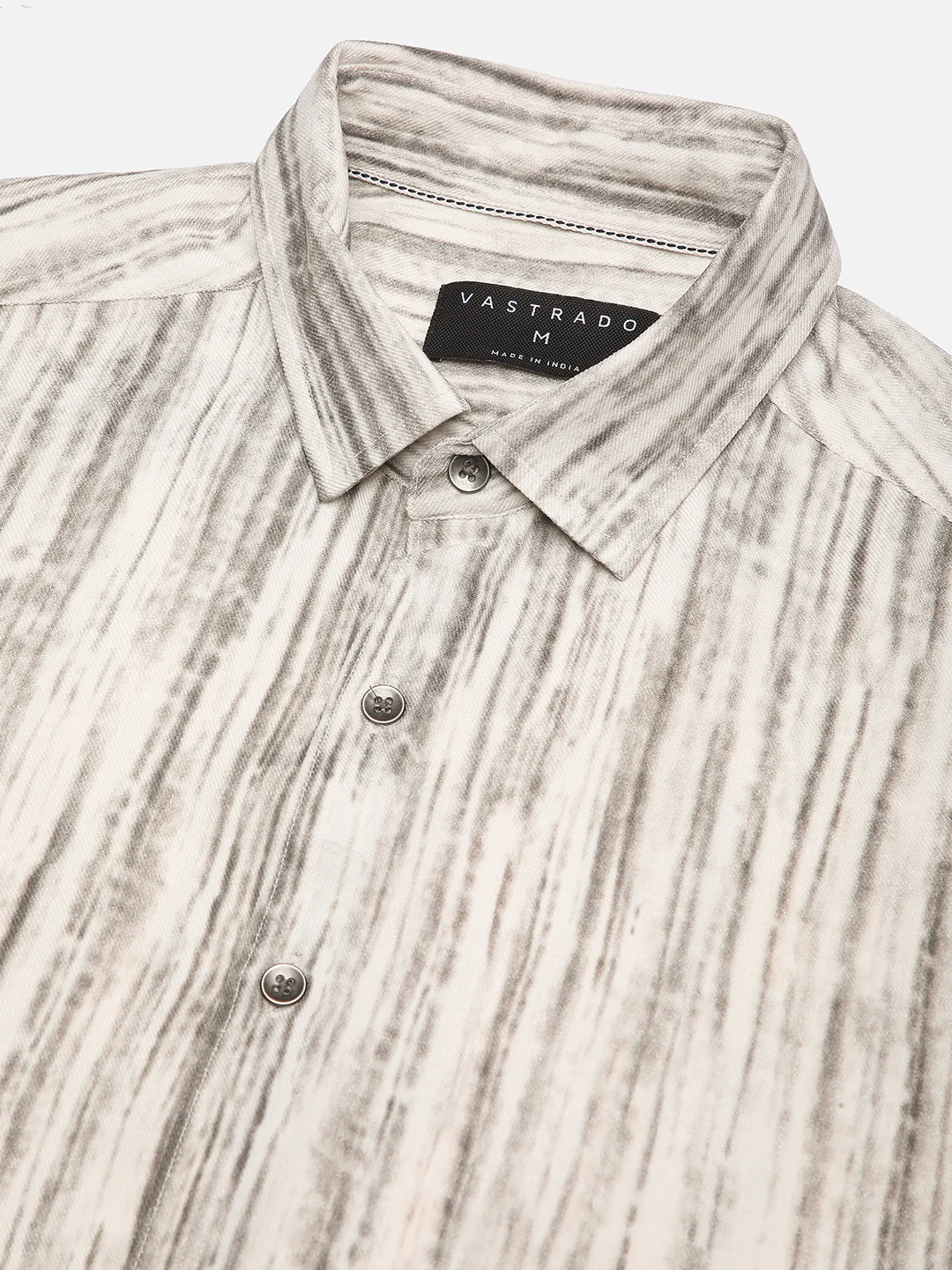 White & Grey Monsoon Mist Printed Shirt - Image 3
