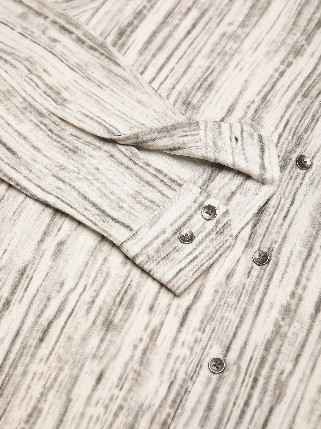 White & Grey Monsoon Mist Printed Shirt - Image 8