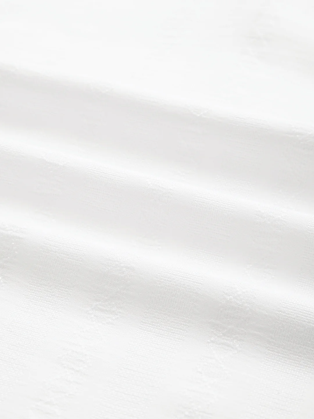 White Minimalist Jacquard Striped Kurta - Image 8