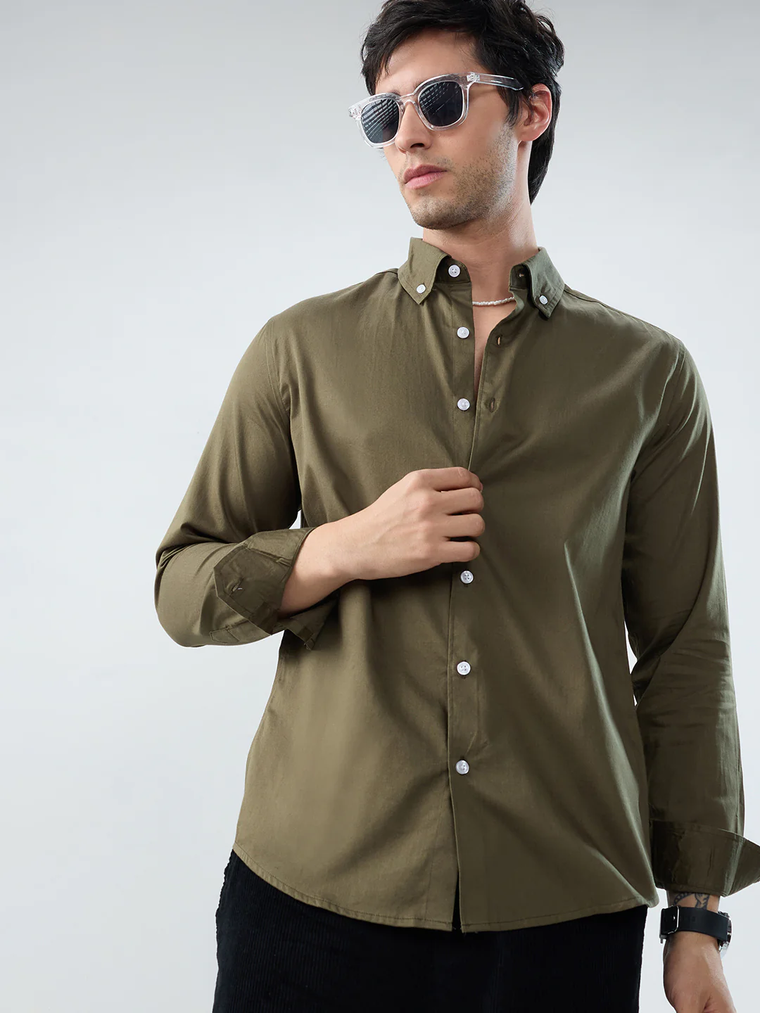 Wild Olive Button-Down Collar Shirt - Image 2