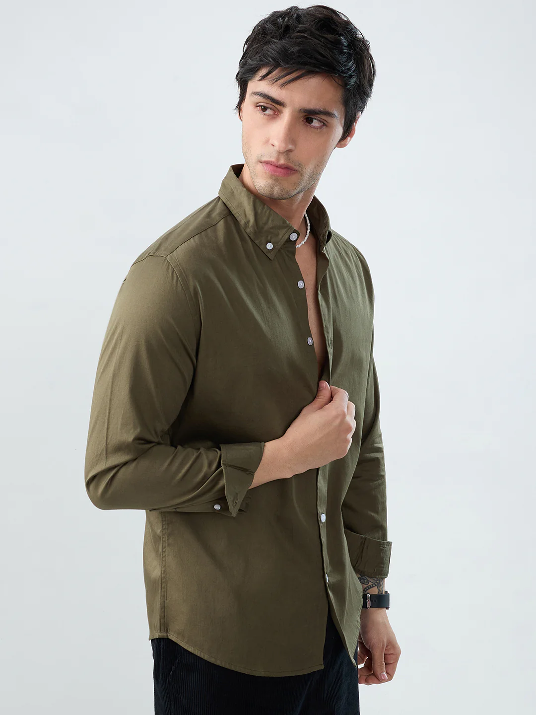 Wild Olive Button-Down Collar Shirt - Image 5