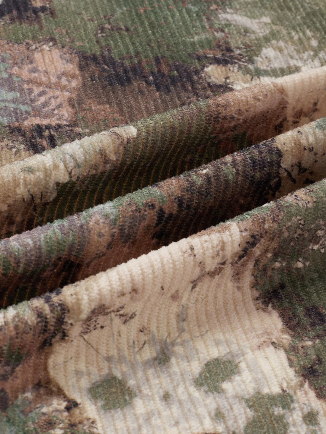 Woodland Camo Washed Corduroy Shirt - Image 9